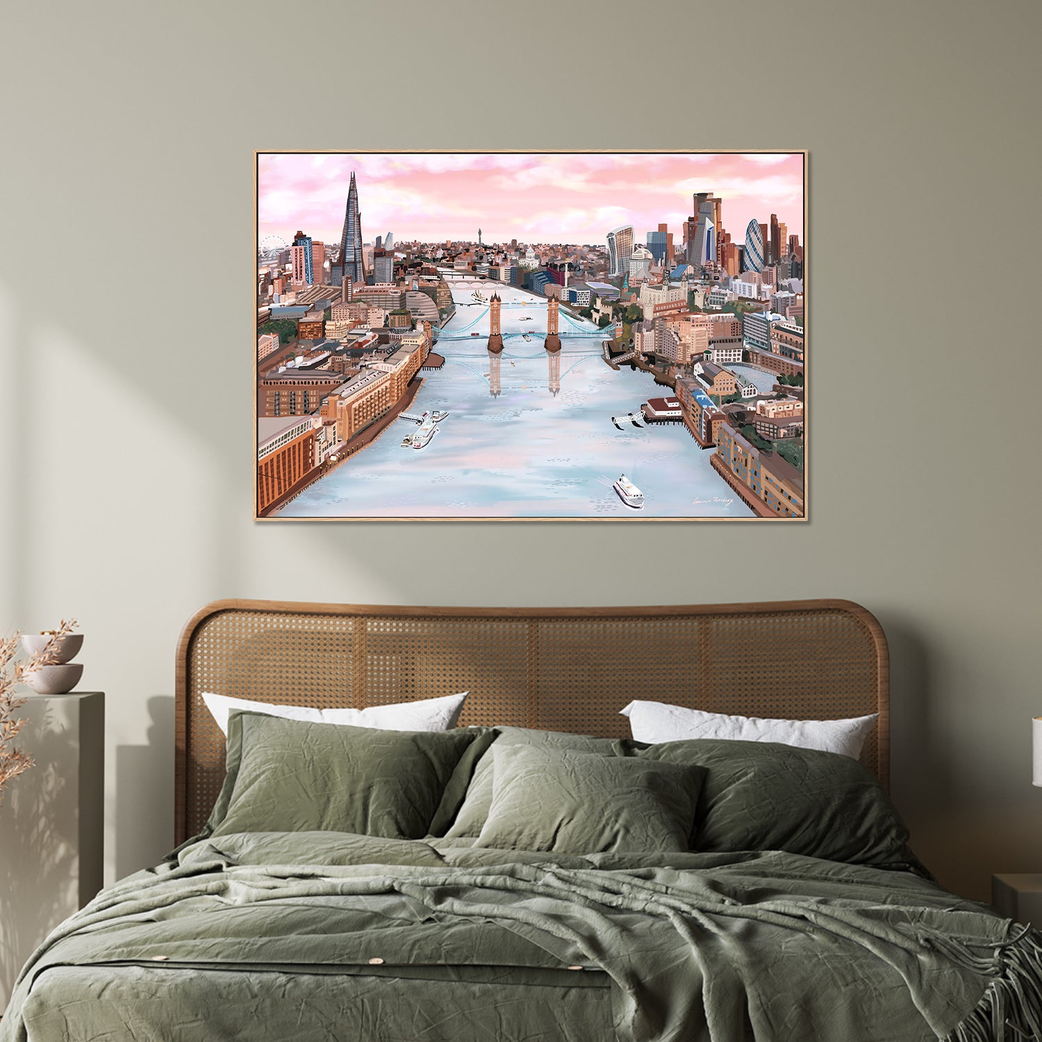 London Glow-by-Emma Forsberg-wall-art-print-canvas-poster-framed-Gioia
