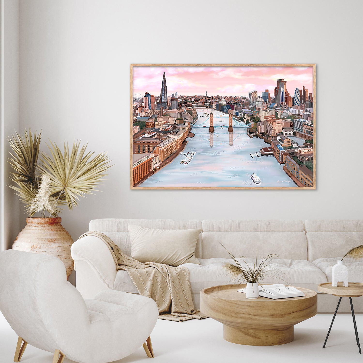 London Glow-by-Emma Forsberg-wall-art-print-canvas-poster-framed-Gioia