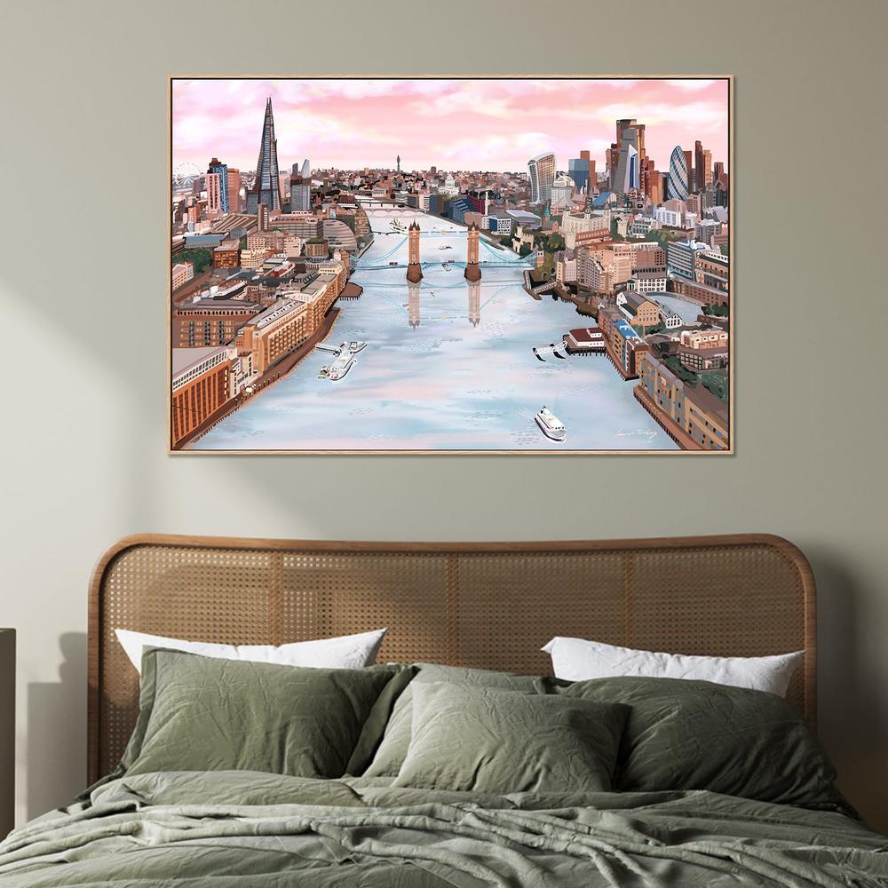 London Glow-by-Emma Forsberg-wall-art-print-canvas-poster-framed-Gioia