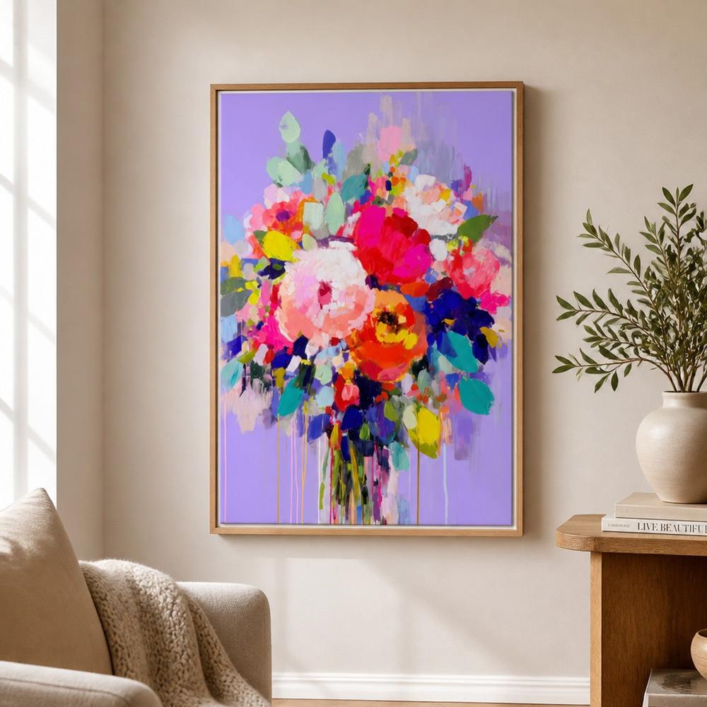 Loose Floral Bouquet-by-Chromatic Storm Studio-wall-art-print-canvas-poster-framed-Gioia
