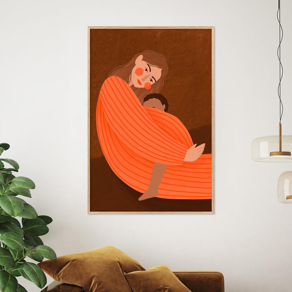 Loving Mother Child-by-Bea Muller-wall-art-print-canvas-poster-framed-Gioia
