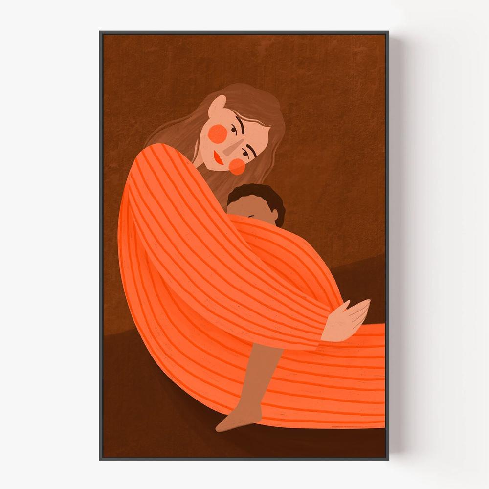 Loving Mother Child-by-Bea Muller-wall-art-print-canvas-poster-framed-Gioia