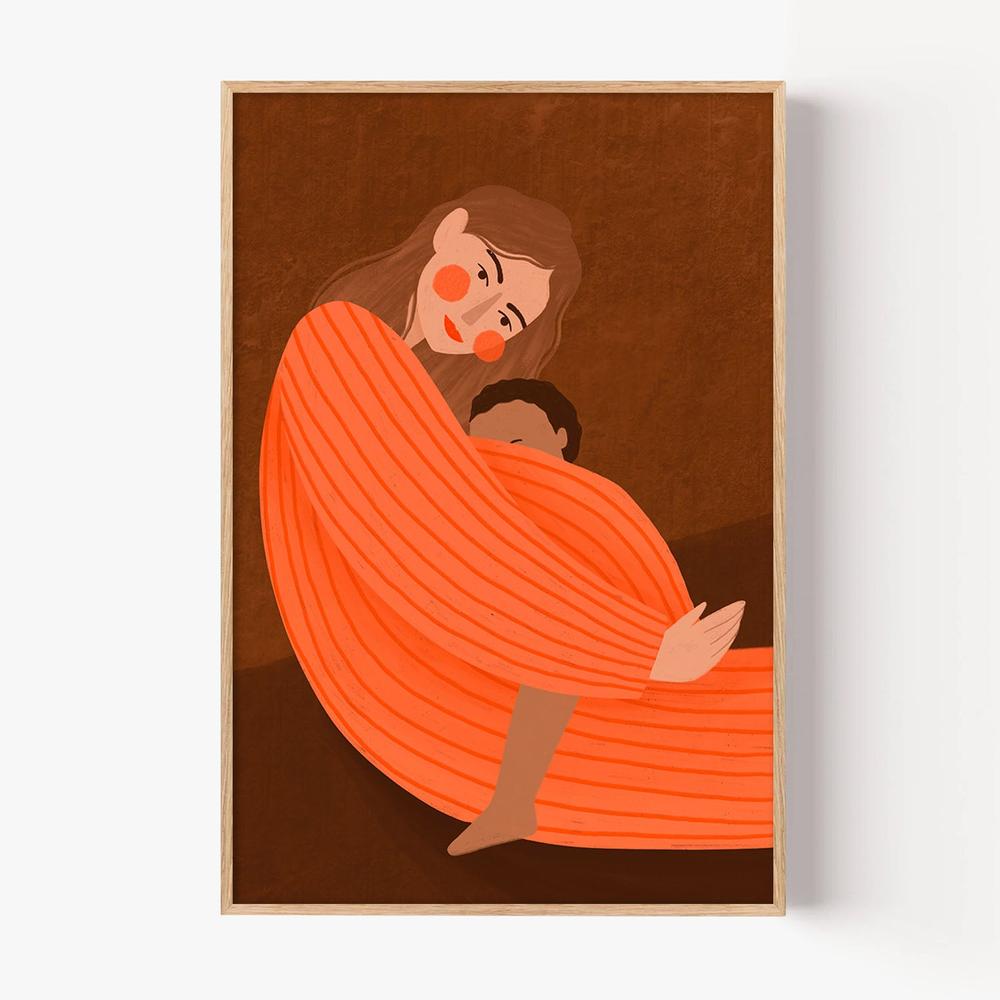 Loving Mother Child-by-Bea Muller-wall-art-print-canvas-poster-framed-Gioia