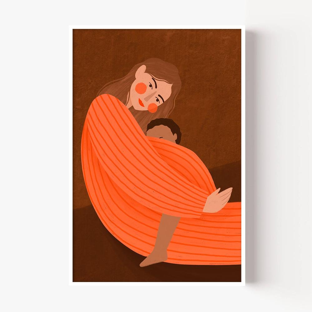 Loving Mother Child-by-Bea Muller-wall-art-print-canvas-poster-framed-Gioia