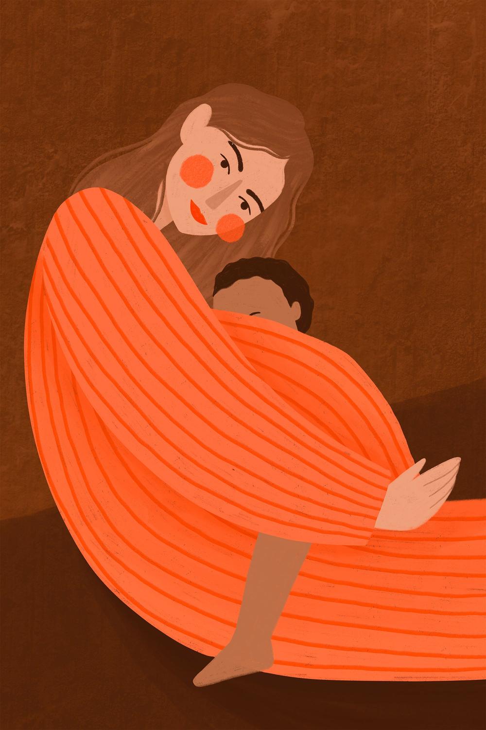 Loving Mother Child-by-Bea Muller-wall-art-print-canvas-poster-framed-Gioia