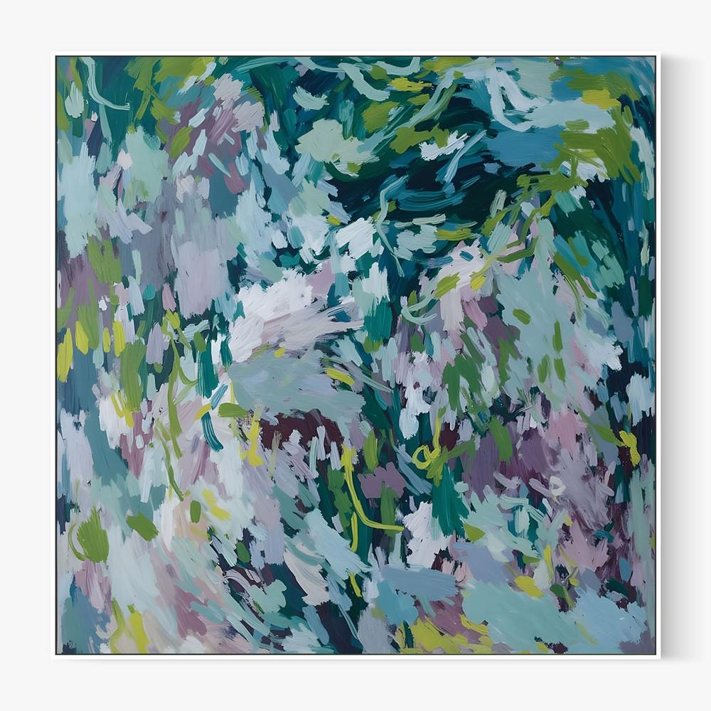 Lush Abstract Foliage-by-Edie-wall-art-print-canvas-poster-framed-Gioia