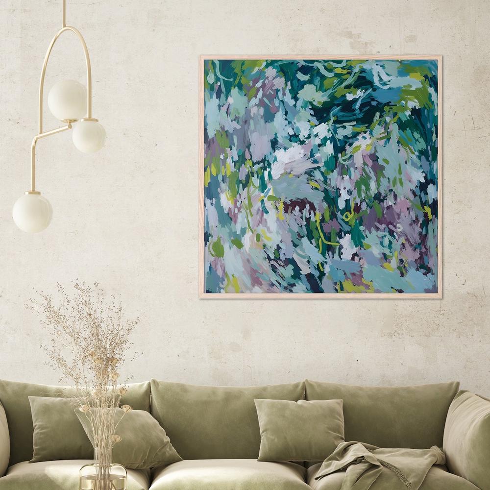 Lush Abstract Foliage-by-Edie-wall-art-print-canvas-poster-framed-Gioia