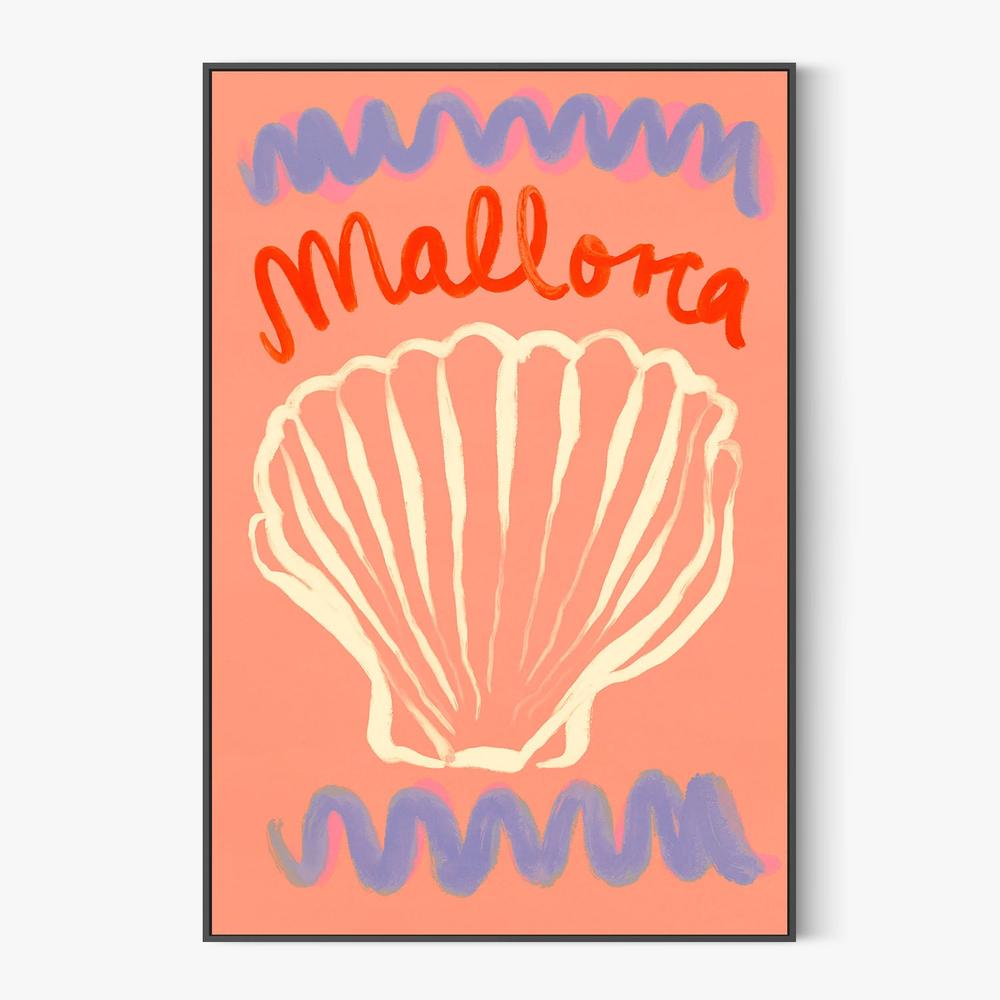 Mallorca (seashell)-by-Treechild-wall-art-print-canvas-poster-framed-Gioia