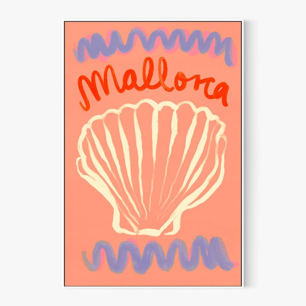 Mallorca (seashell)-by-Treechild-wall-art-print-canvas-poster-framed-Gioia