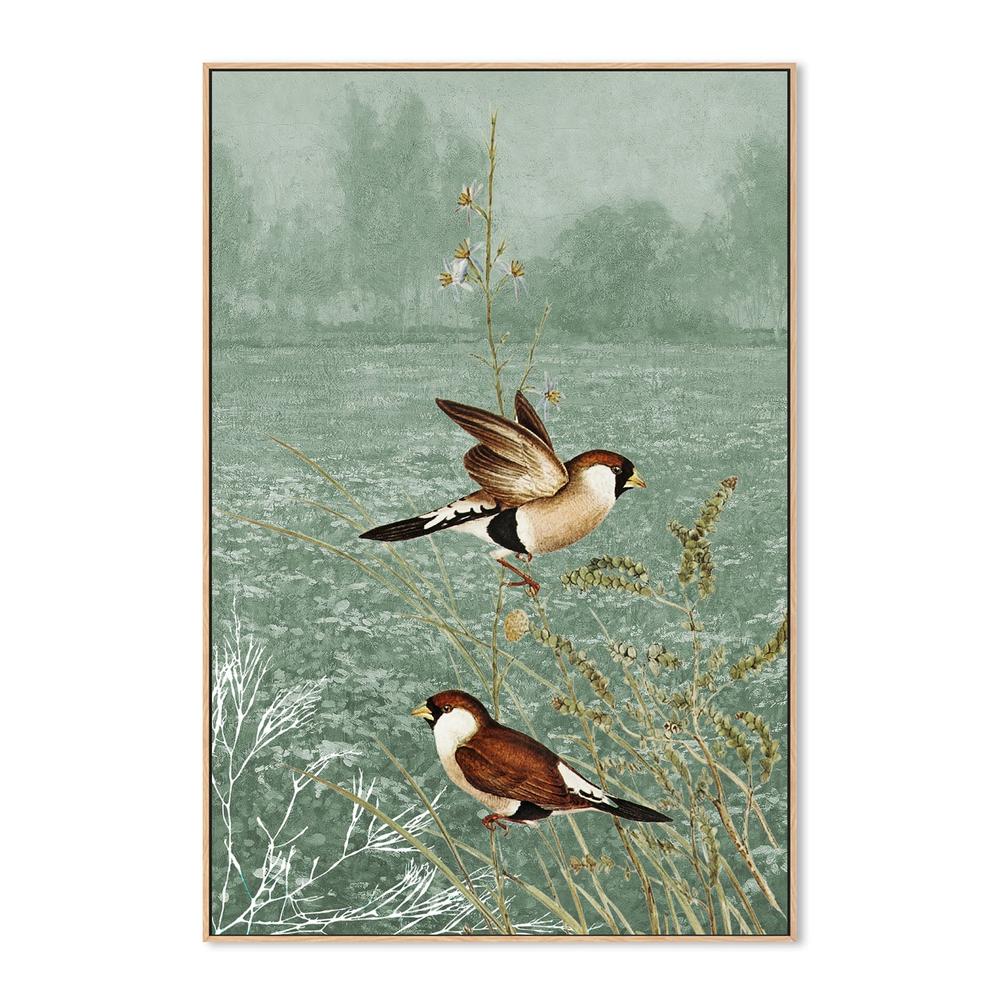 wall-art-print-canvas-poster-framed-Meadow Finches Flying-4