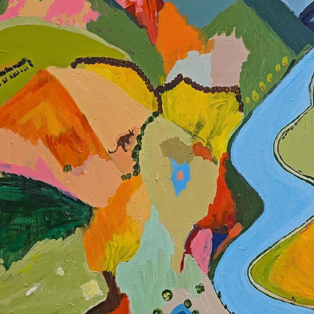 Meandering Through Color-by-Alpana Rai-wall-art-print-canvas-poster-framed-Gioia