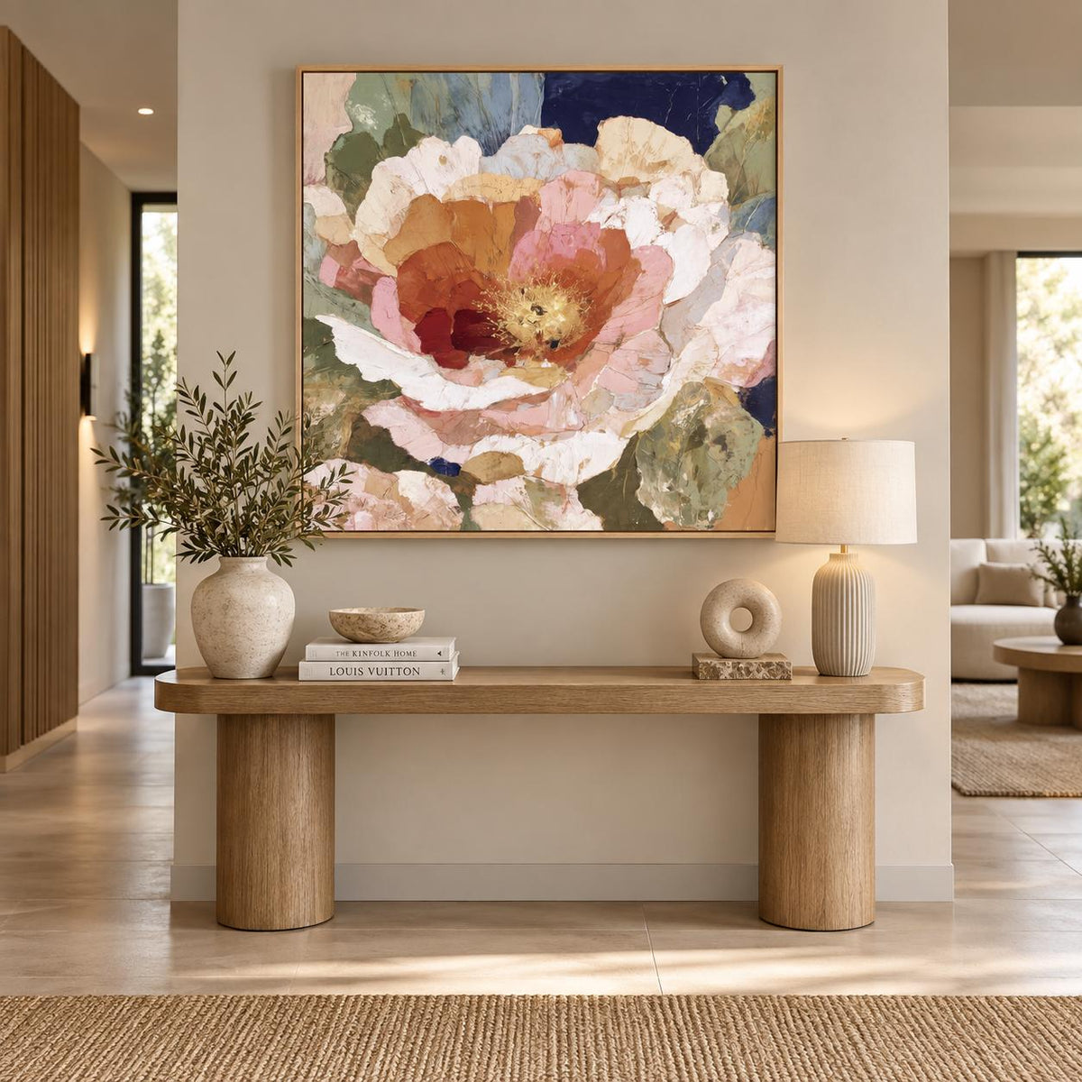 Layered Peony with Gold Details
