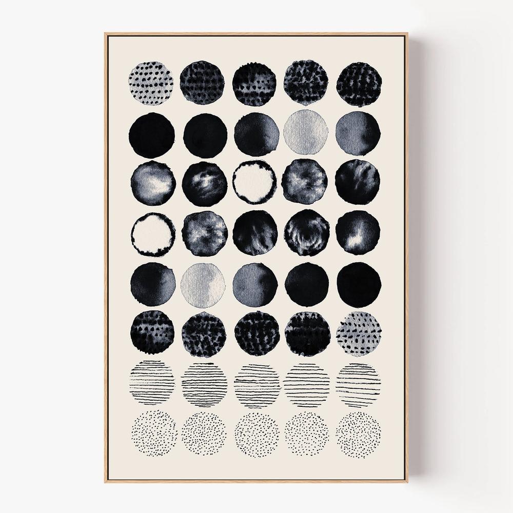 Meditation Circles B - Portrait 2-by-Danushka Abeygoda-wall-art-print-canvas-poster-framed-Gioia