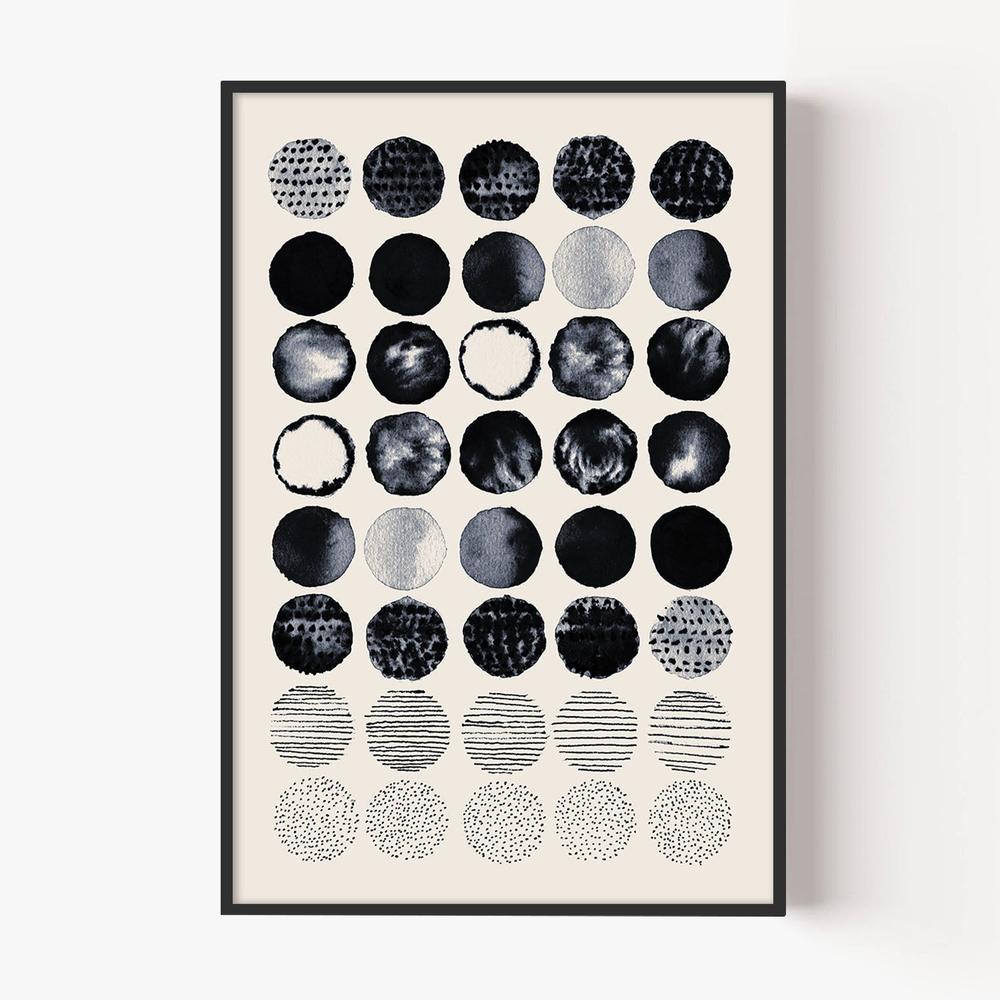 Meditation Circles B - Portrait 2-by-Danushka Abeygoda-wall-art-print-canvas-poster-framed-Gioia