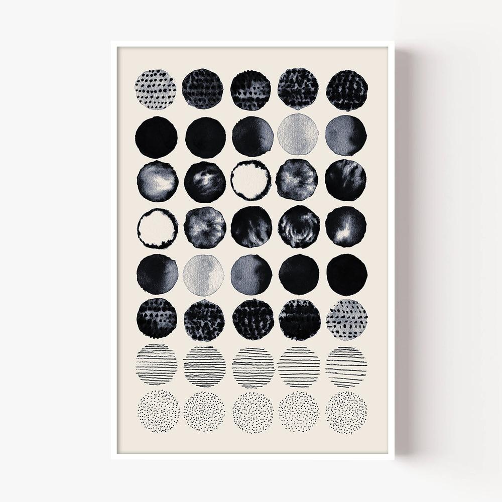 Meditation Circles B - Portrait 2-by-Danushka Abeygoda-wall-art-print-canvas-poster-framed-Gioia