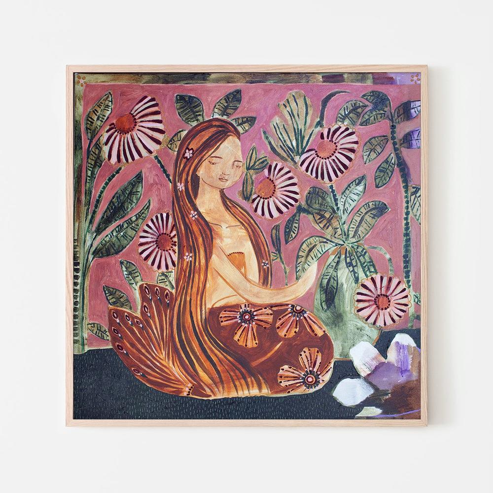 Mermaid-by-Amanda Skye-wall-art-print-canvas-poster-framed-Gioia