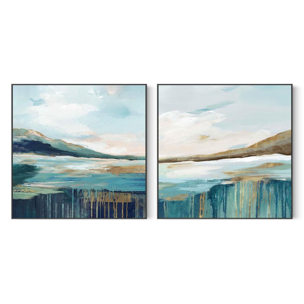 Mermaid’s Kingdom, Style A & B, Set Of 2-by-Lera-wall-art-print-canvas-poster-framed-Gioia
