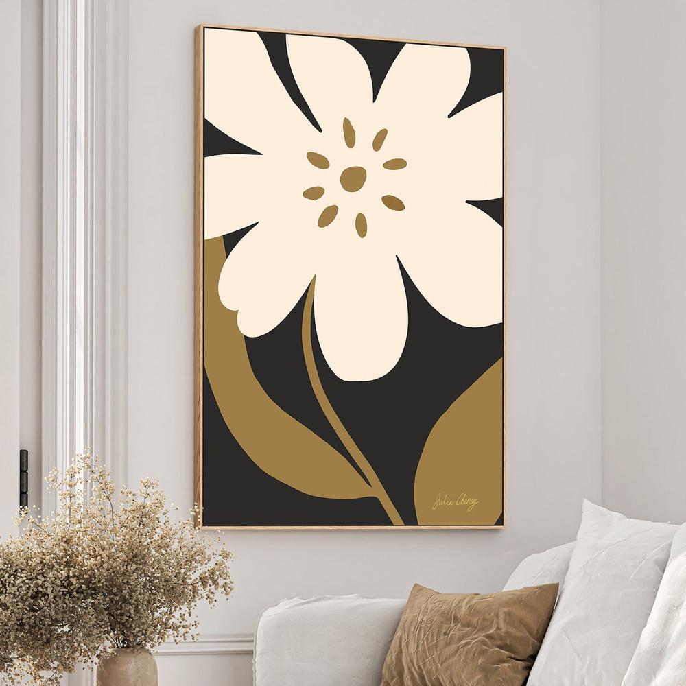 Minimalist Cream Bloom-by-Julia Cheney-wall-art-print-canvas-poster-framed-Gioia