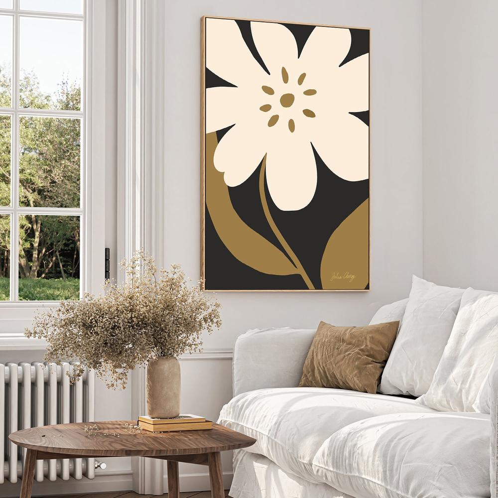 Minimalist Cream Bloom-by-Julia Cheney-wall-art-print-canvas-poster-framed-Gioia