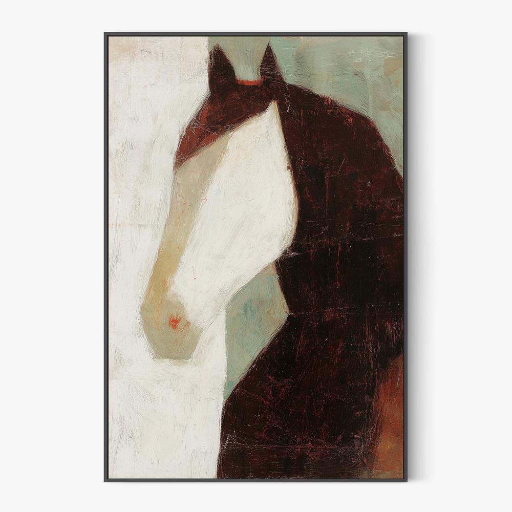 Minimalist Horse Portrait-by-Jordão de Abreu-wall-art-print-canvas-poster-framed-Gioia