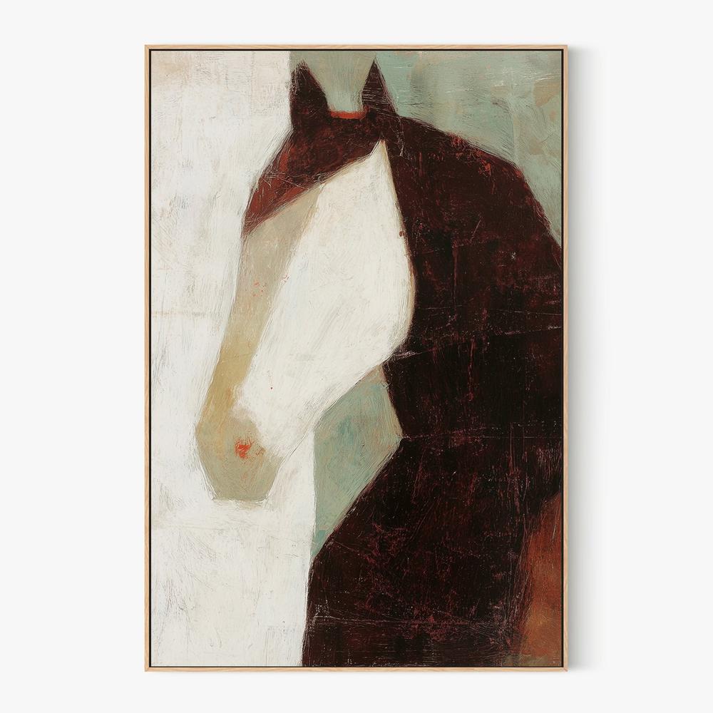 Minimalist Horse Portrait-by-Jordão de Abreu-wall-art-print-canvas-poster-framed-Gioia