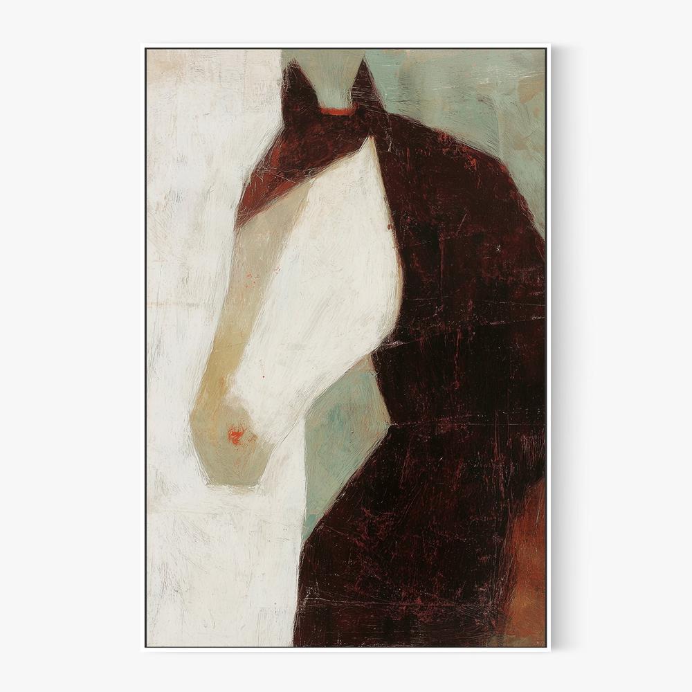 Minimalist Horse Portrait-by-Jordão de Abreu-wall-art-print-canvas-poster-framed-Gioia
