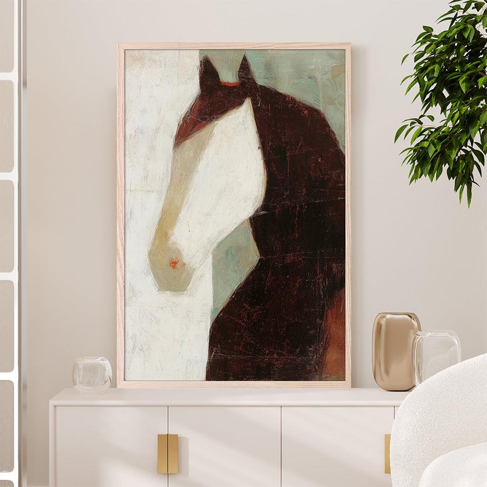 Minimalist Horse Portrait-by-Jordão de Abreu-wall-art-print-canvas-poster-framed-Gioia