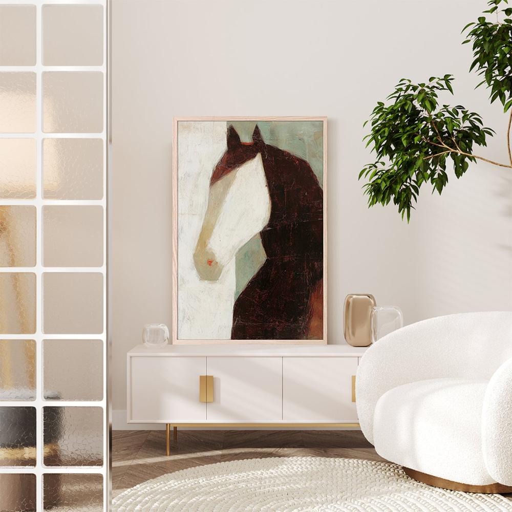Minimalist Horse Portrait-by-Jordão de Abreu-wall-art-print-canvas-poster-framed-Gioia