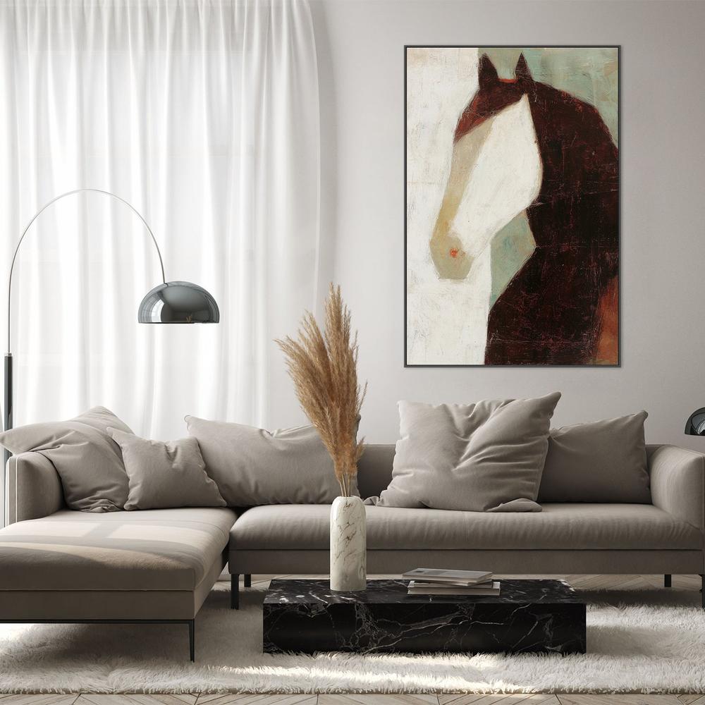 Minimalist Horse Portrait-by-Jordão de Abreu-wall-art-print-canvas-poster-framed-Gioia