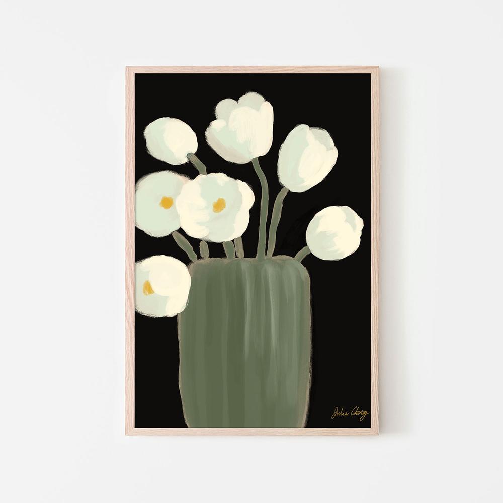 wall-art-print-canvas-poster-framed-Modern Floral Vase-6