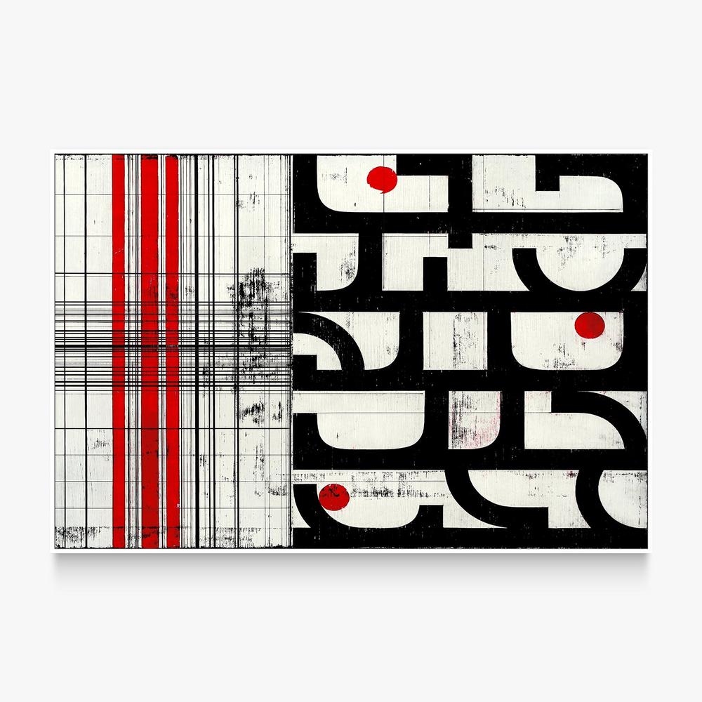 Modern Geometric Contrasts-by-Petr Strnad-wall-art-print-canvas-poster-framed-Gioia