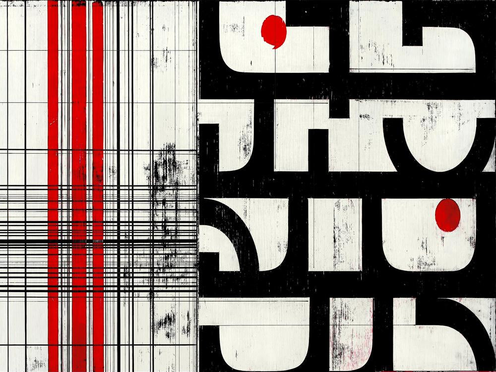Modern Geometric Contrasts-by-Petr Strnad-wall-art-print-canvas-poster-framed-Gioia
