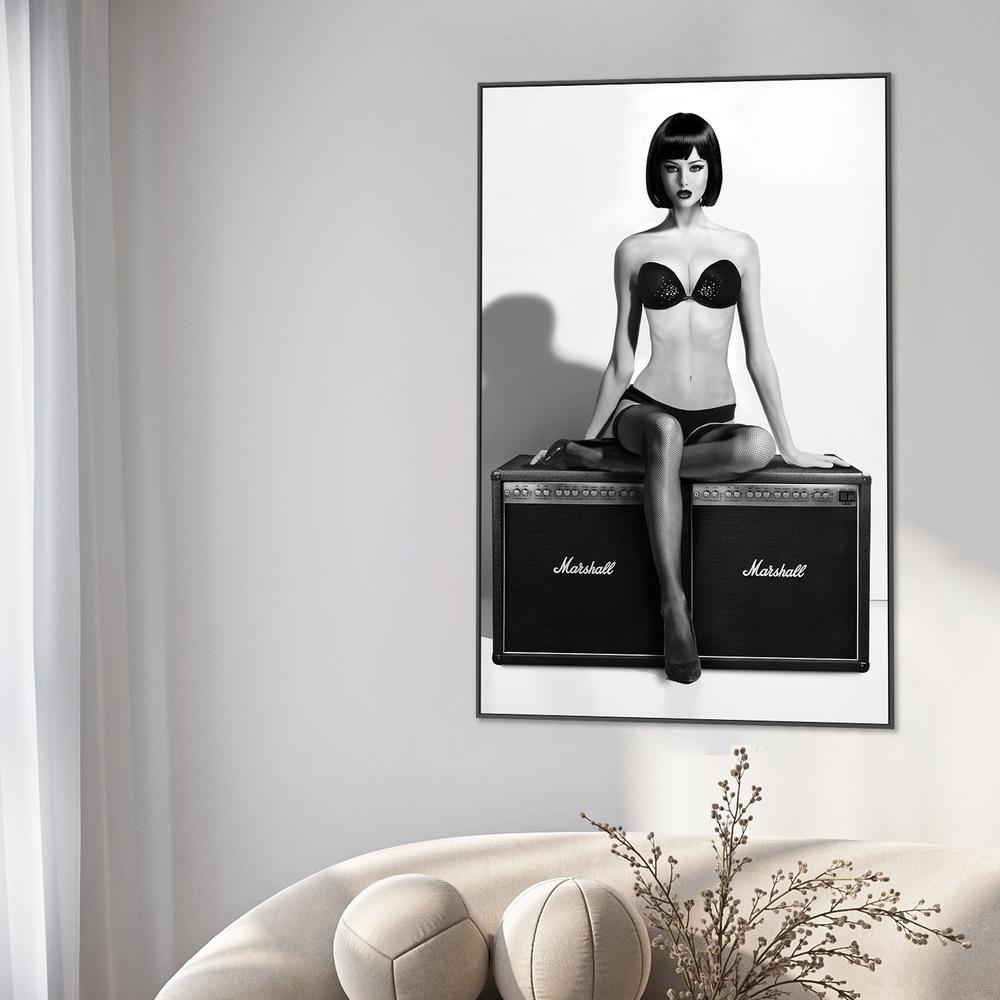 Monochrome Studio Glamour-by-David Drake-wall-art-print-canvas-poster-framed-Gioia