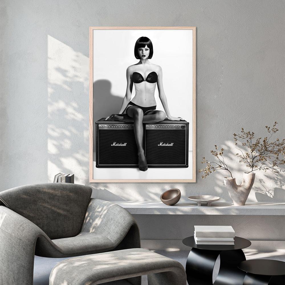 Monochrome Studio Glamour-by-David Drake-wall-art-print-canvas-poster-framed-Gioia