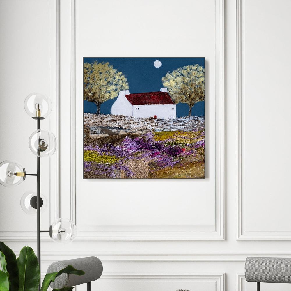 Moonlight in the trees, Style A-by-Louise O'Hara-wall-art-print-canvas-poster-framed-Gioia