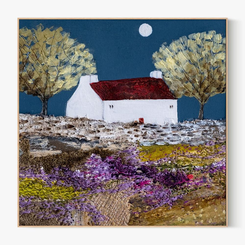Moonlight in the trees, Style A-by-Louise O'Hara-wall-art-print-canvas-poster-framed-Gioia