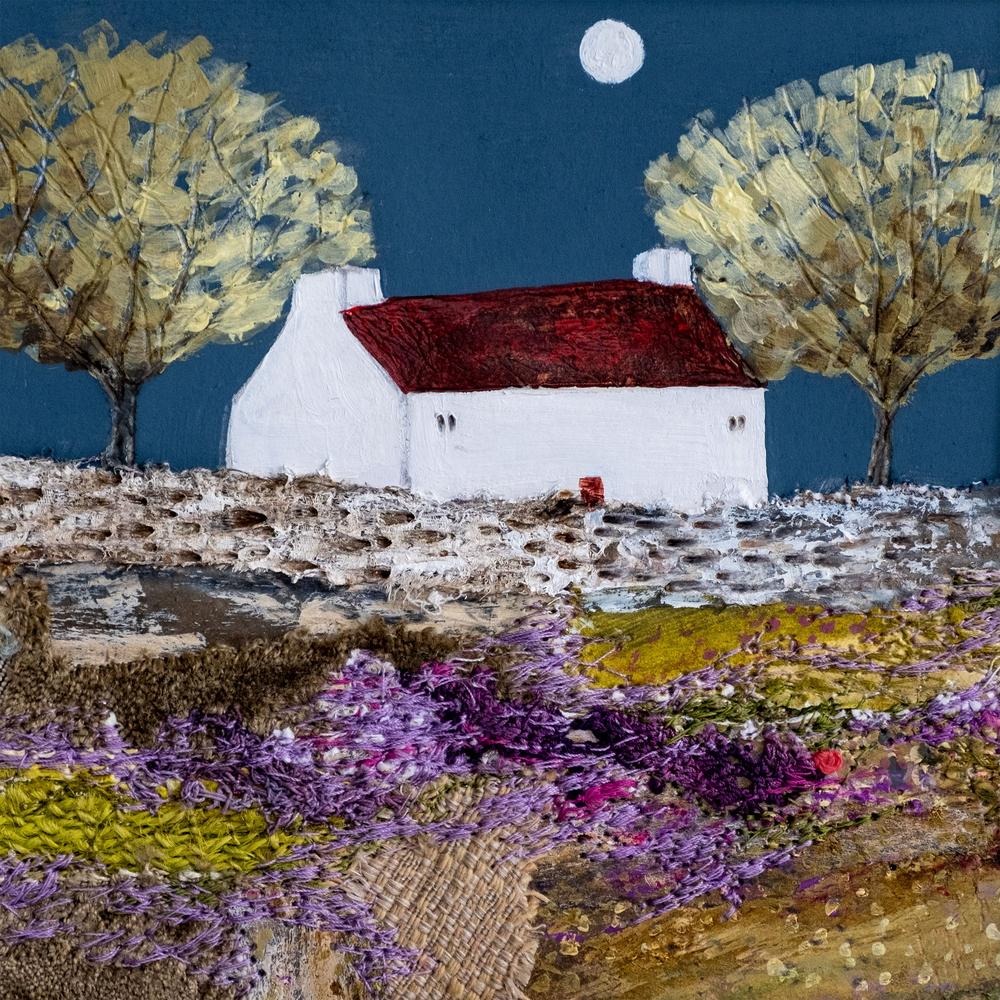 Moonlight in the trees, Style A-by-Louise O'Hara-wall-art-print-canvas-poster-framed-Gioia