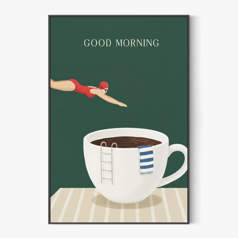 Morning Coffee Dive-by-Andreas Magnusson-wall-art-print-canvas-poster-framed-Gioia