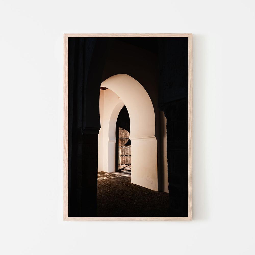 Moroccan Arches Sunlight-by-Photolovers-wall-art-print-canvas-poster-framed-Gioia