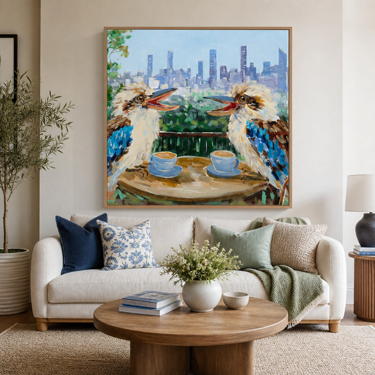 Mount Cootha Coffee-by-Meredith Howse-wall-art-print-canvas-poster-framed-Gioia