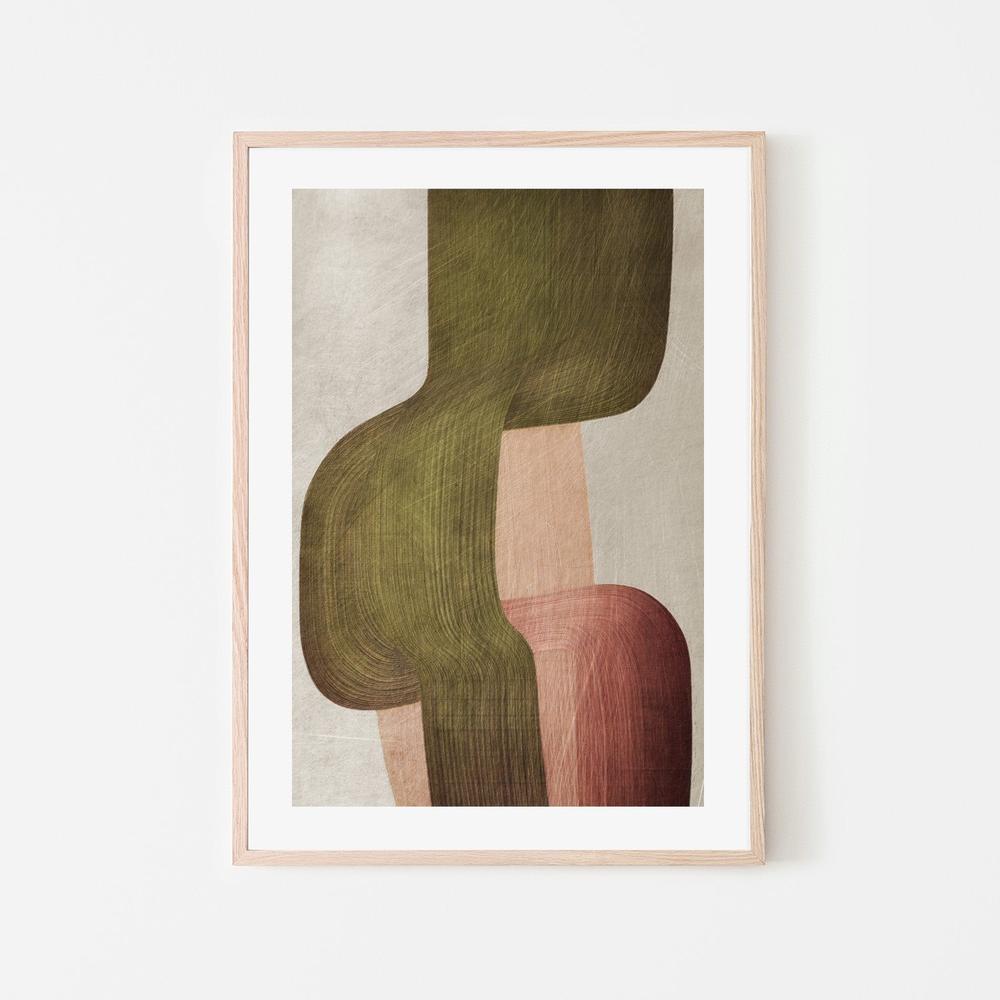 Muted Organic Flow-by-Alma-wall-art-print-canvas-poster-framed-Gioia
