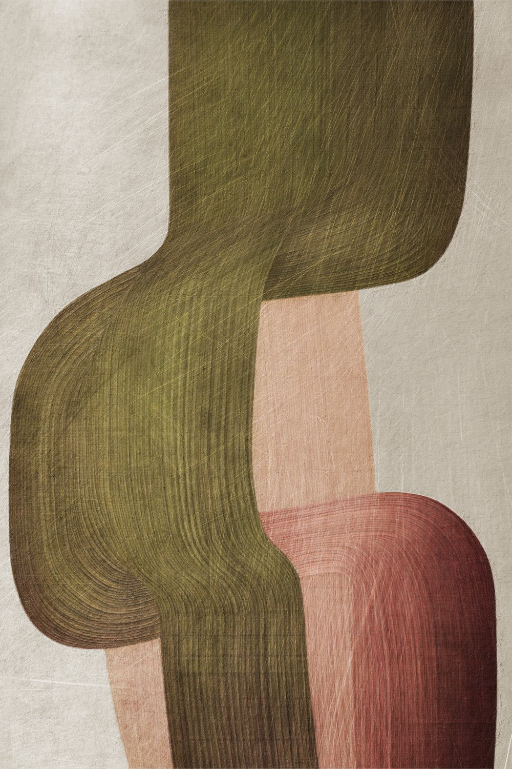Muted Organic Flow-by-Alma-wall-art-print-canvas-poster-framed-Gioia