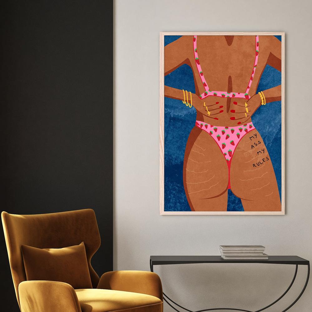 My ass my rules-by-Raissa Oltmanns-wall-art-print-canvas-poster-framed-Gioia