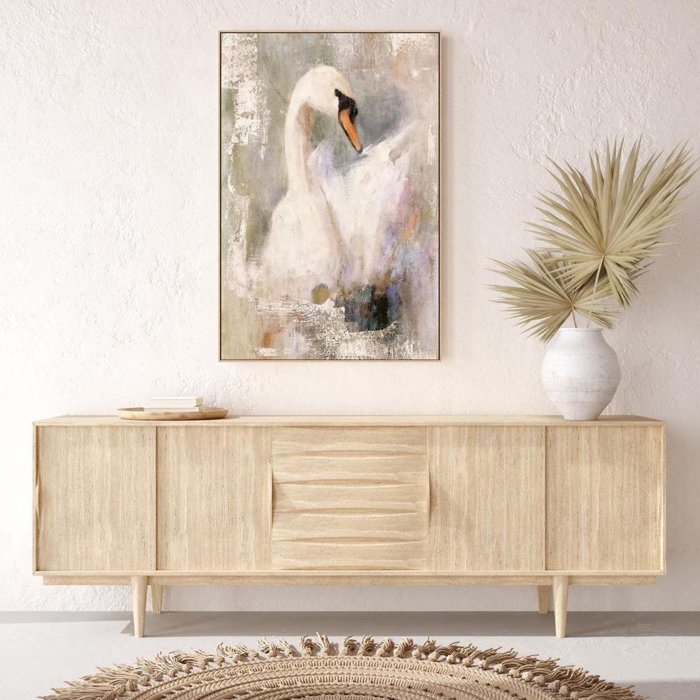 Mystical Swan, Style A-by-Nina Blue-wall-art-print-canvas-poster-framed-Gioia