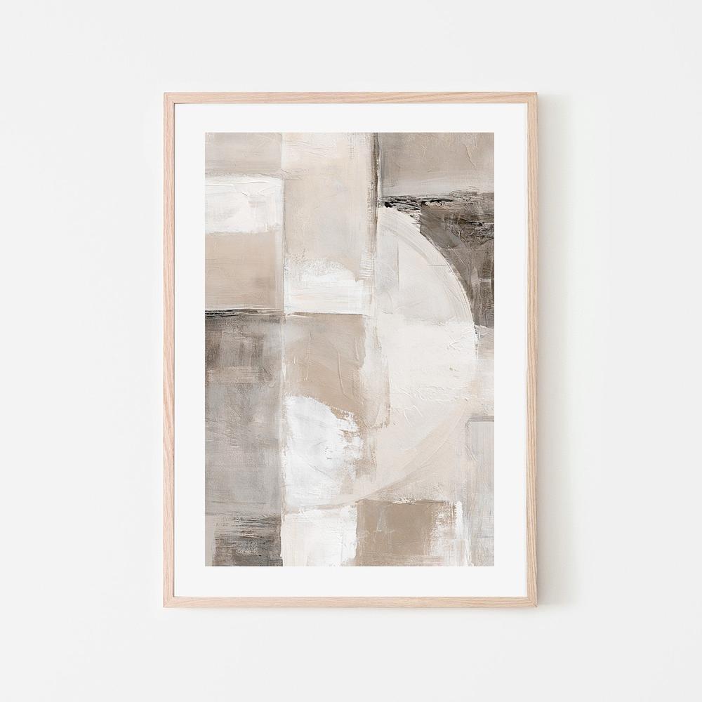 Neutral Minimalist Forms-by-Stephanie Jeuffroy-wall-art-print-canvas-poster-framed-Gioia