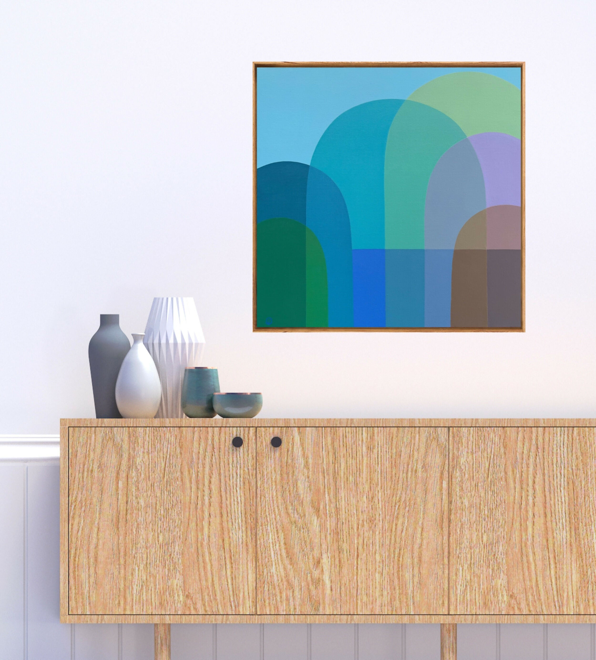 Still Water, Original Hand-Painted Canvas by Charlotte De Pace