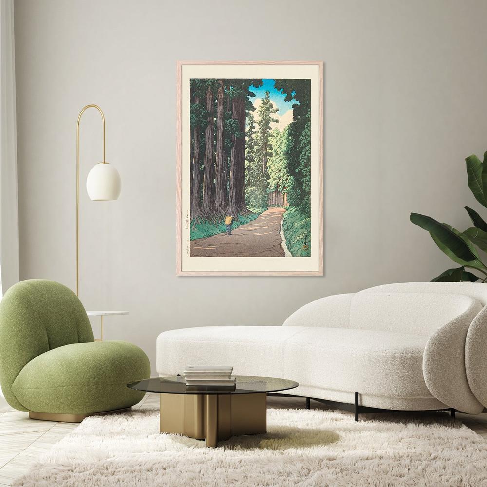 Nikko Gaido (the Road To Nikko) (1930)-by-Kawase Hasui-wall-art-print-canvas-poster-framed-Gioia