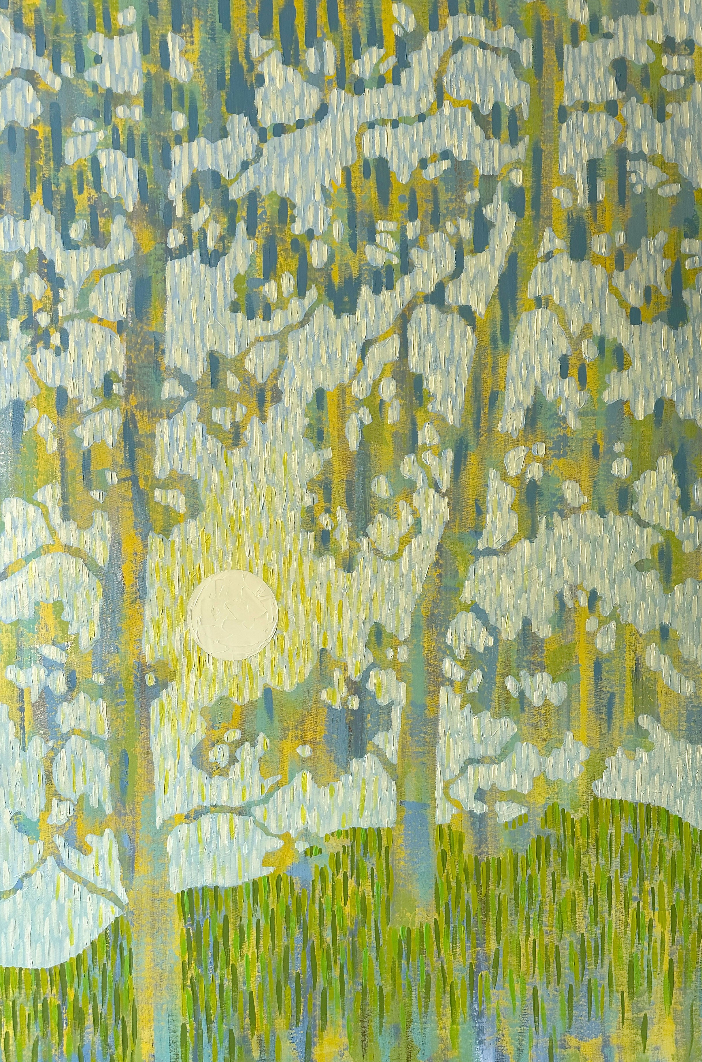Morning Light Through Pines - Original Painting