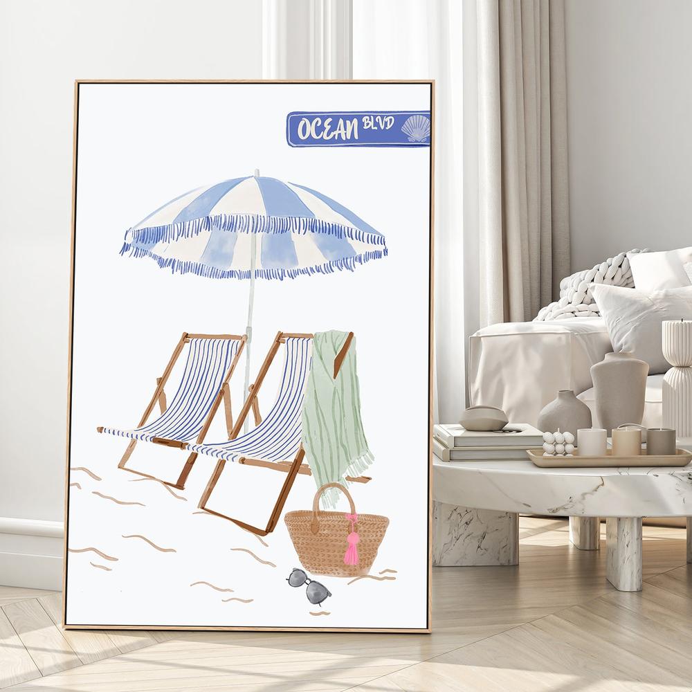 Ocean Boulevard Beach-by-Radhika Modi-wall-art-print-canvas-poster-framed-Gioia
