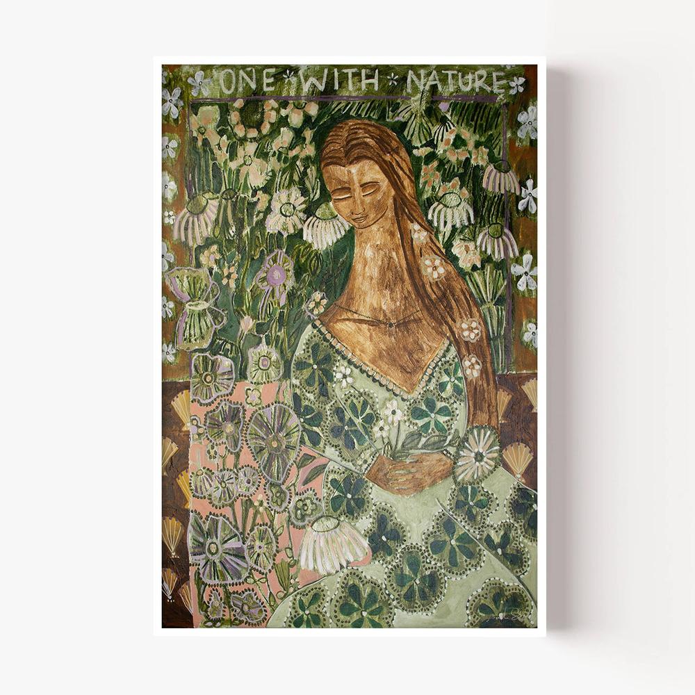 One with Nature-by-Amanda Skye-wall-art-print-canvas-poster-framed-Gioia